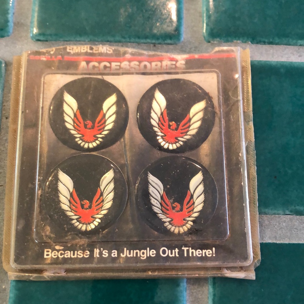 Gorilla brand Pontiac Firebird wheel emblems
